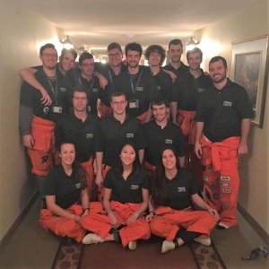 La délégation de l’École d’ingénierie de l’UQTR à la Compétition québécoise d'ingénierie 2018