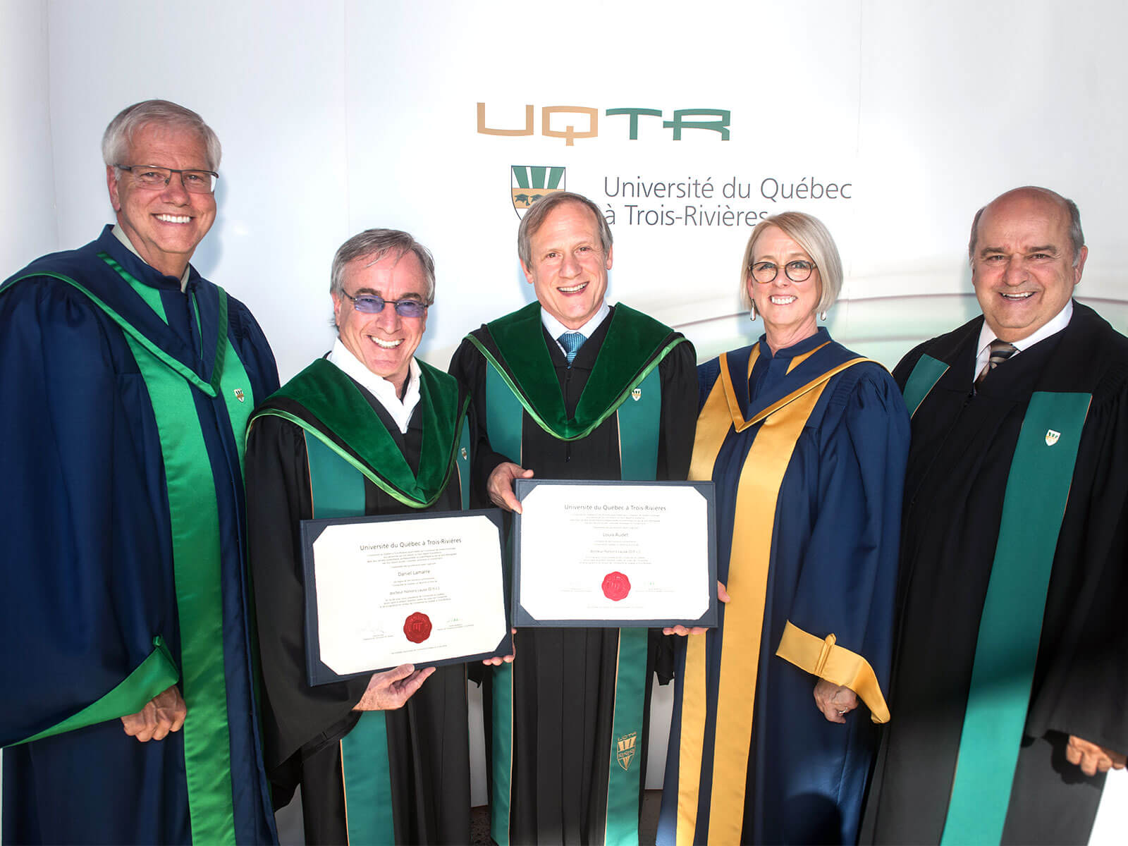 Louis Audet et Daniel Lamarre reçoivent un doctorat honoris causa