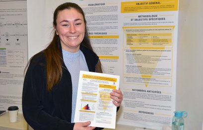 Cassandre Blais se démarque lors du concours d'affiches scientifiques de l'UQTR