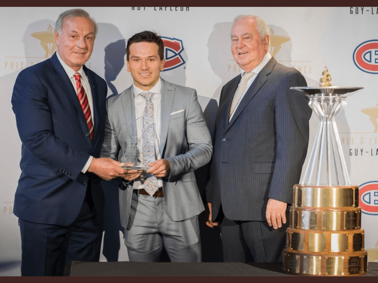 Christophe Boivin, récipiendaire du prix d’excellence Guy Lafleur