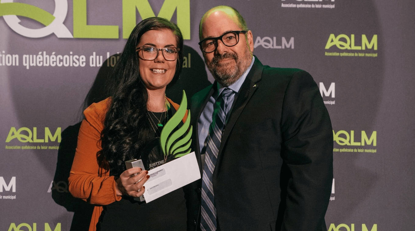 Justine Côté-Laberge remporte le prix Otium, excellence académique, de l’Association québécoise du loisir municipal