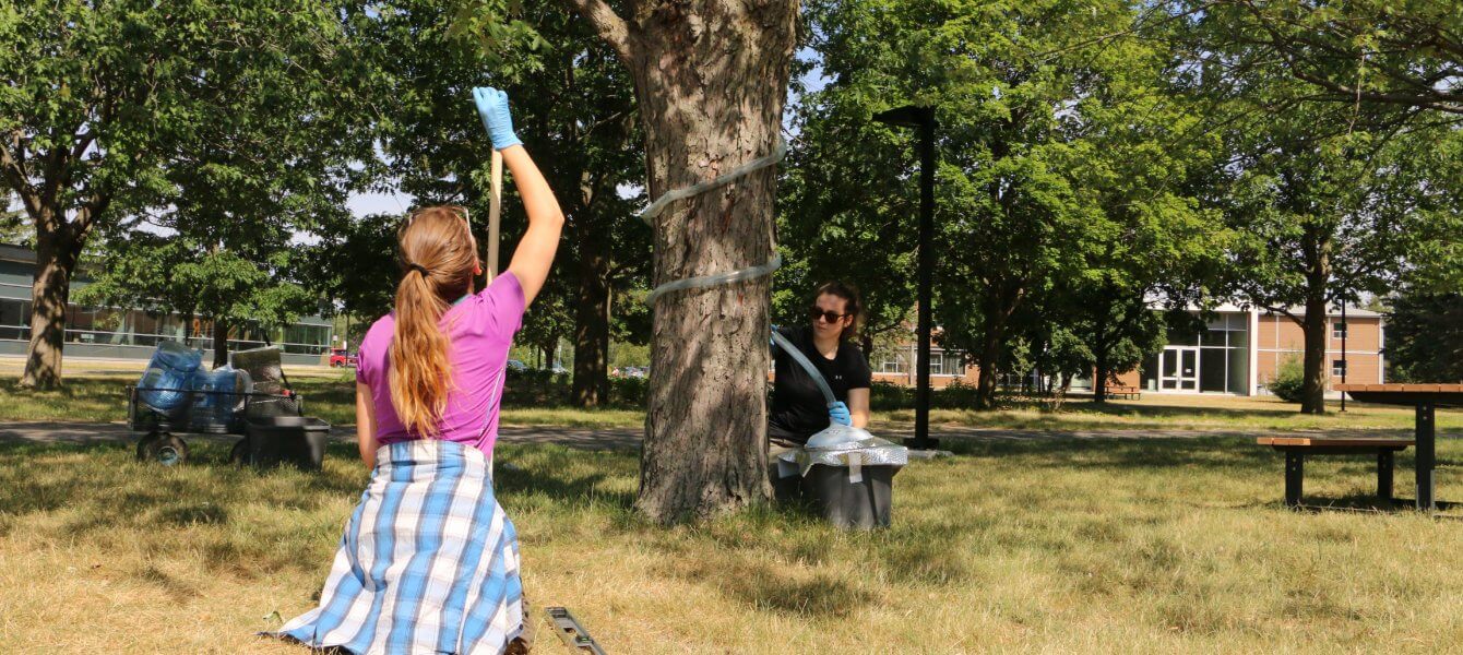 Collecteurs d’eau sur le campus: bien plus que de la pluie