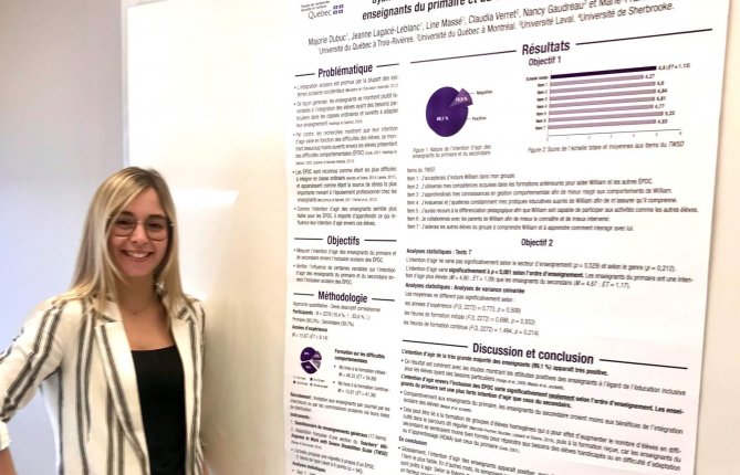 Bravo à Majorie Dubuc qui s'est démarquée lors du Concours d'affiches scientifiques de l'UQTR!