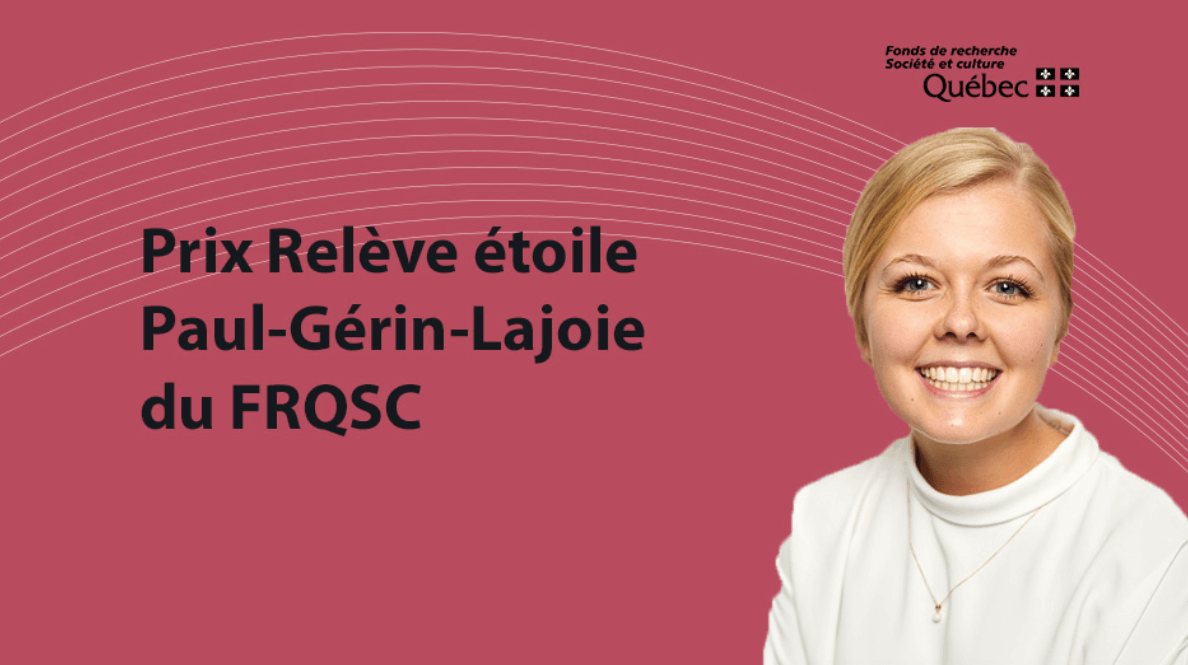 Une étudiante du CEIDEF récipiendaire du concours Relève étoile des FRQ