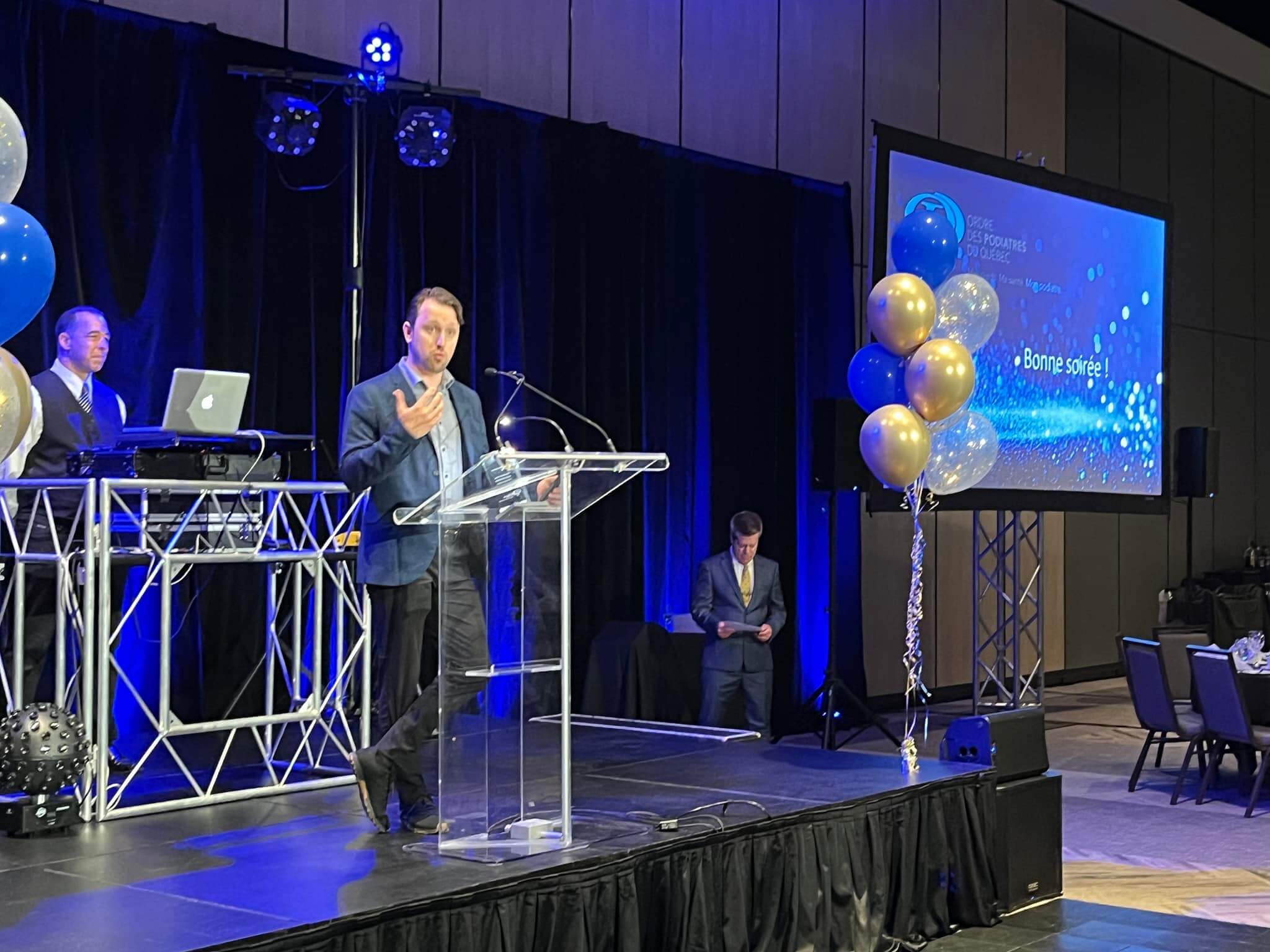 Dominic Chicoine remporte le Prix Mérite 2024 de l’Ordre des podiatres du Québec