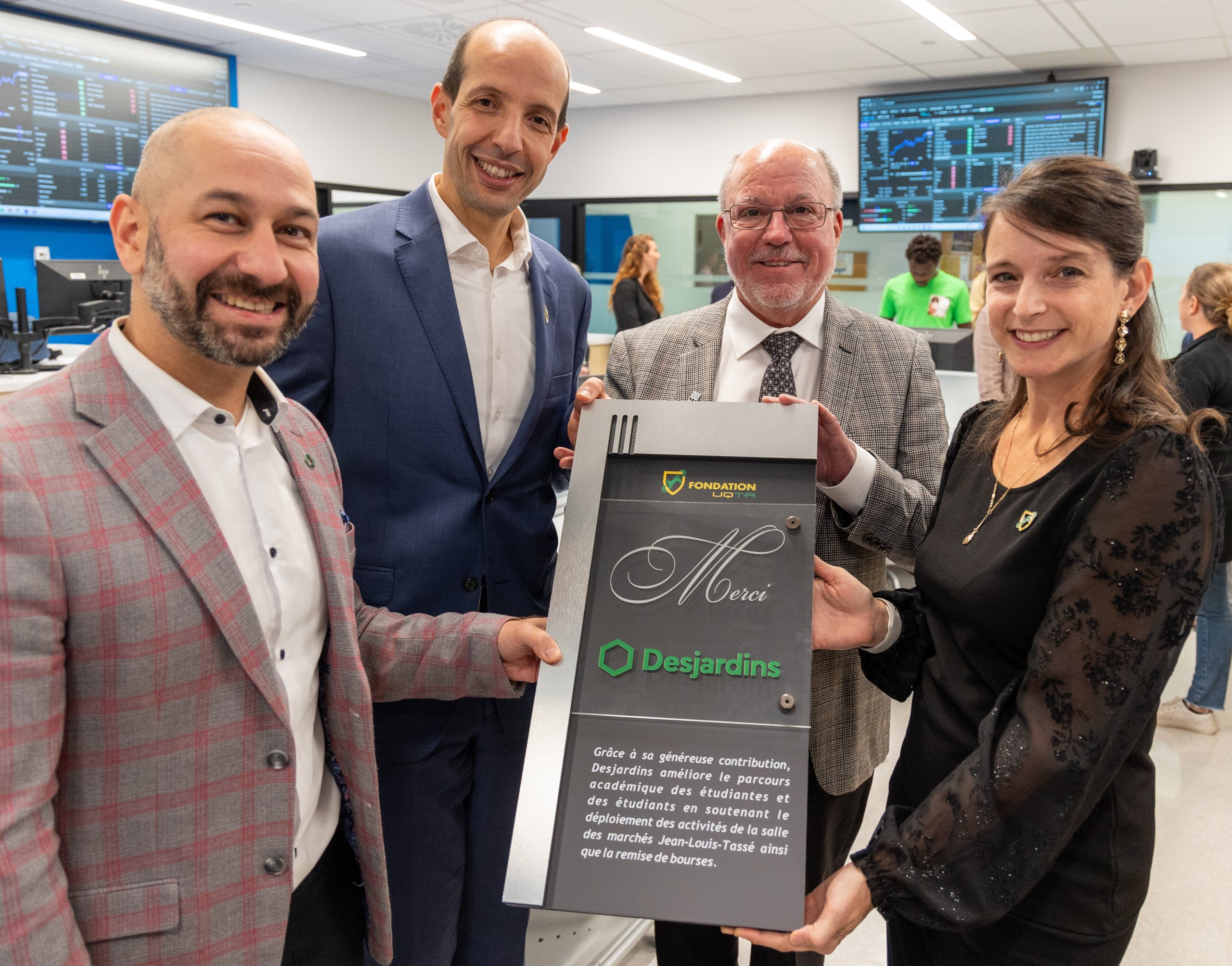 Desjardins effectue un don de 300 000 $ sur 5 ans à la Fondation de l’UQTR