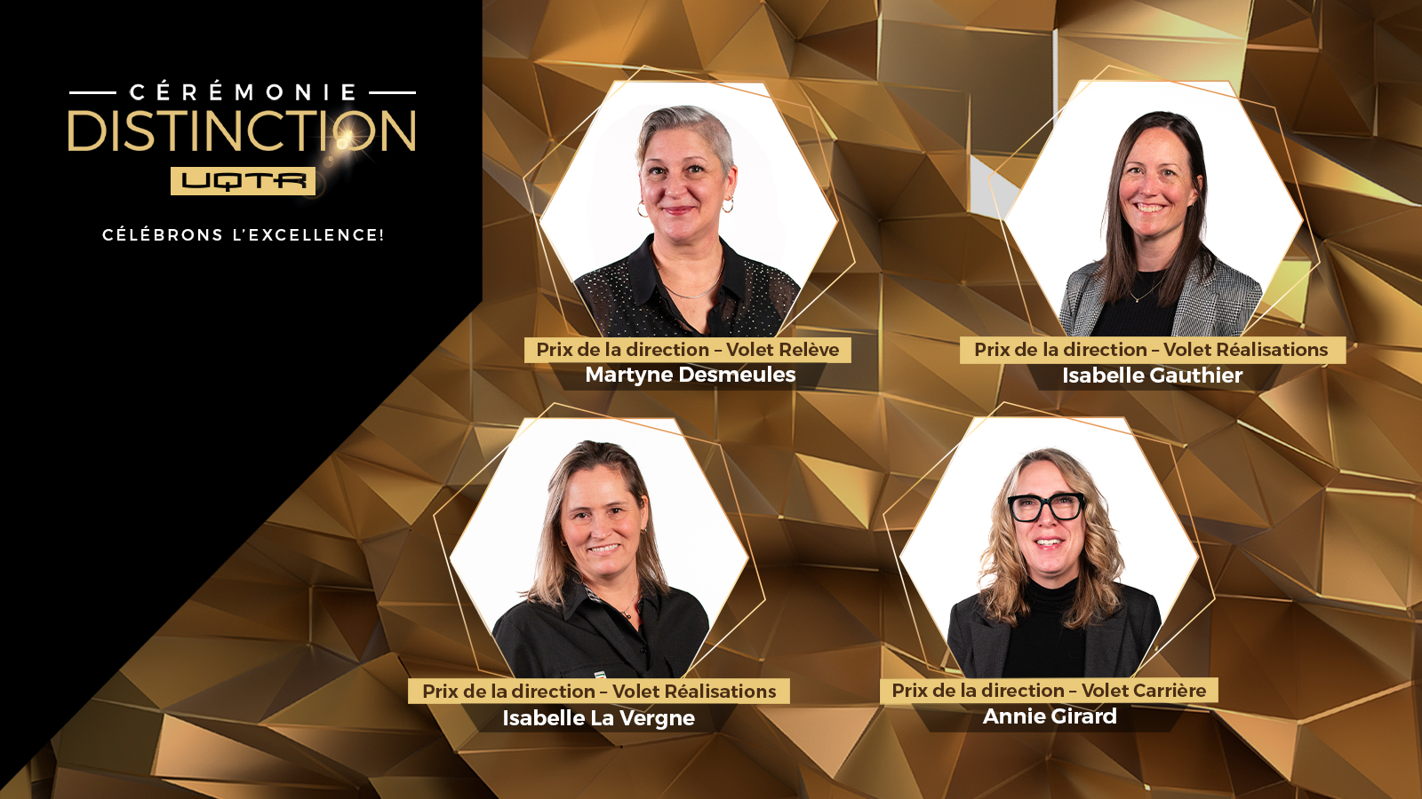 Cérémonie Distinction UQTR : la parole aux lauréates et lauréats