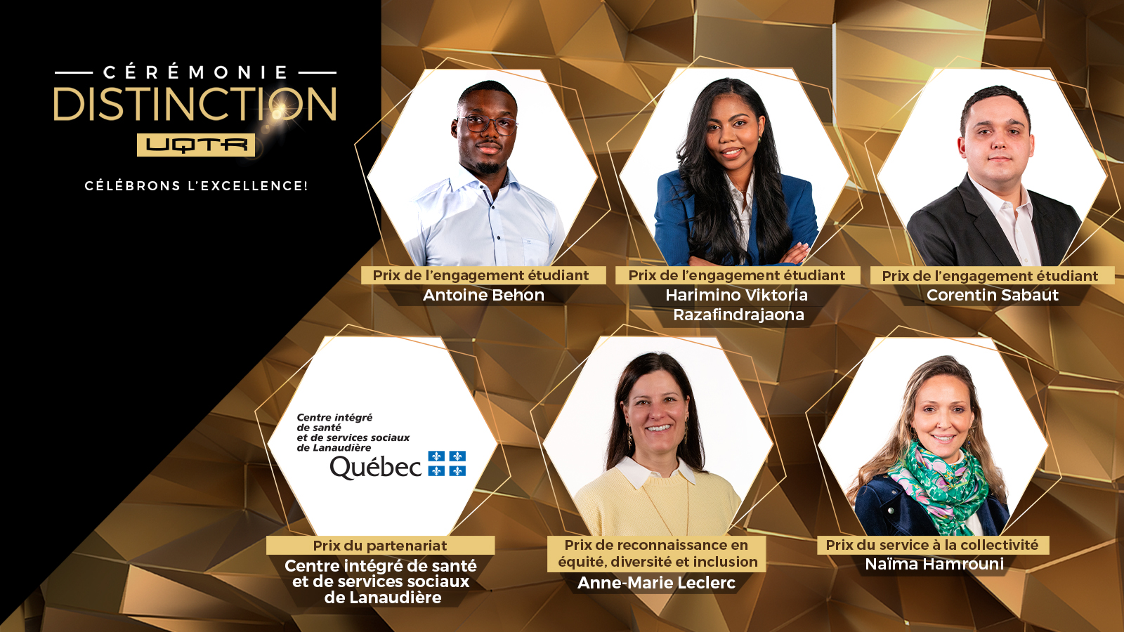 Cérémonie Distinction UQTR : la parole aux lauréates et lauréats