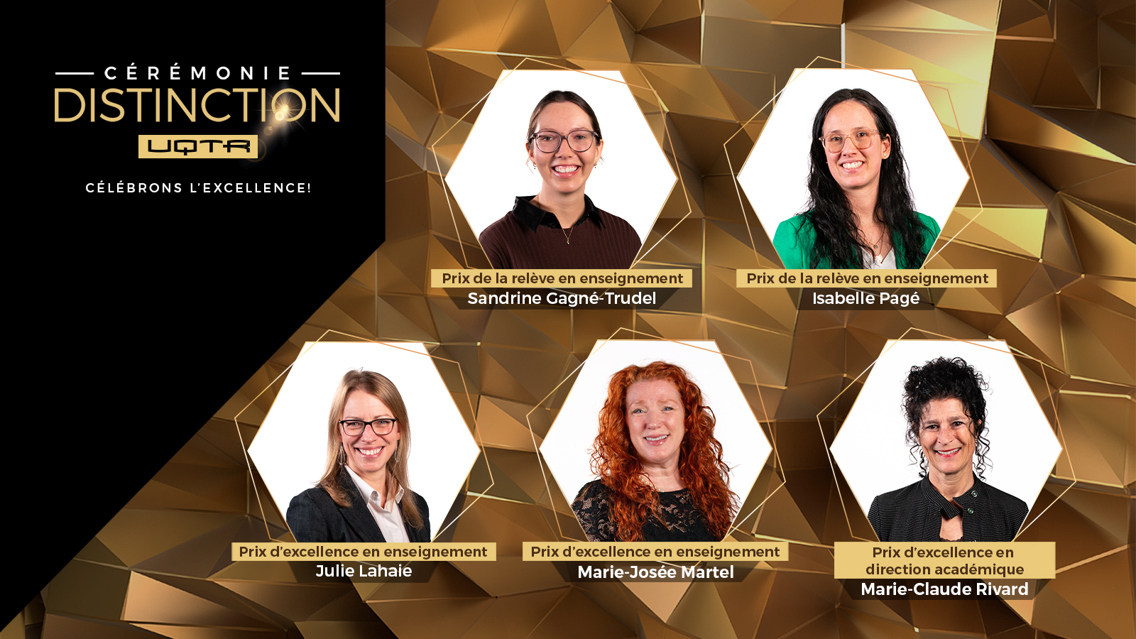 Cérémonie Distinction UQTR : la parole aux lauréates et lauréats