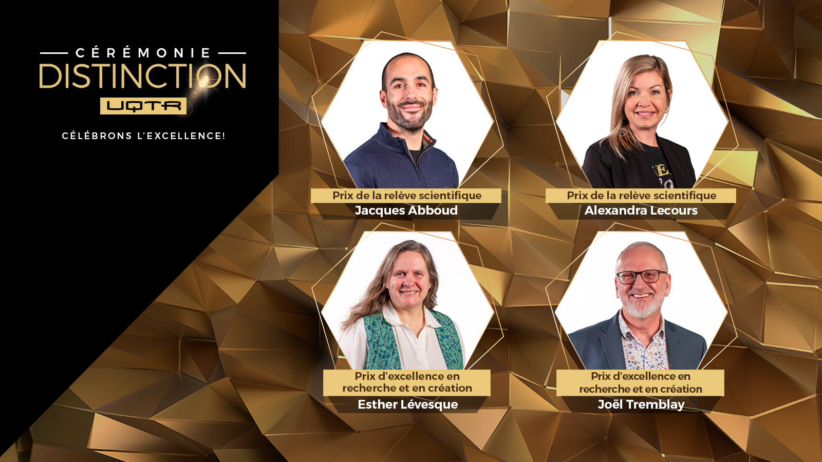 Cérémonie Distinction UQTR : la parole aux lauréates et lauréats