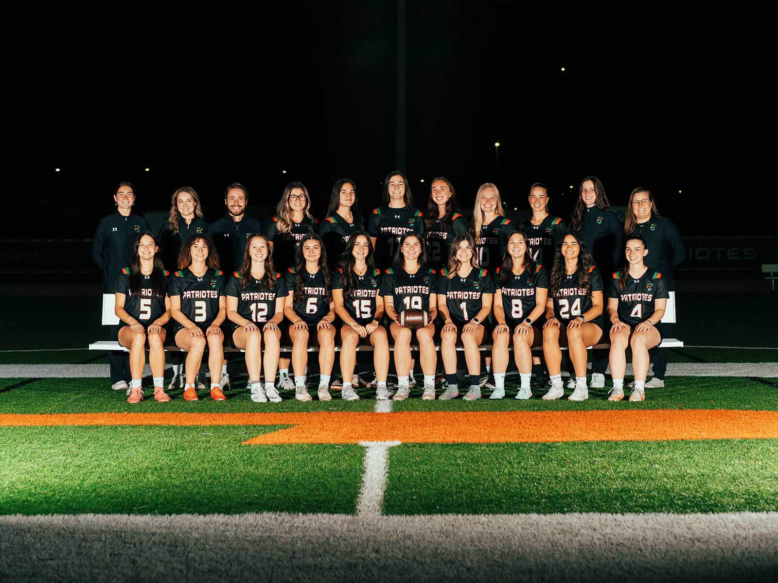 Une première saison sous les couleurs des Patriotes pour l’équipe de flag football féminin